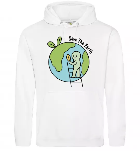 Женская толстовка (худи) Save the Earth Белый фото