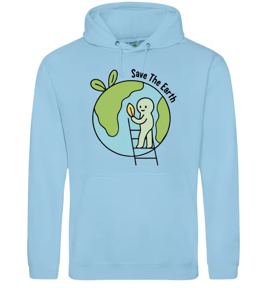 Жіноча толстовка (худі) Save the Earth Блакитний фото