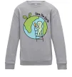 Детский Свитшот Save the Earth Серый меланж фото