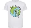 Детская футболка Save the Earth Белый фото