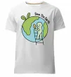 Мужская премиум футболка Save the Earth Белый фото