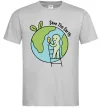 Мужская футболка Save the Earth Серый фото