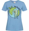 Женская футболка Save the Earth Голубой фото