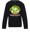 Детский Свитшот Resist plastic Черный фото