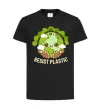 Дитяча футболка Resist plastic Чорний фото