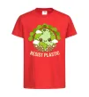 Дитяча футболка Resist plastic Червоний фото