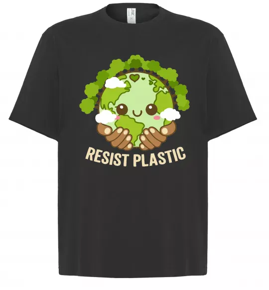 Футболка Оверсайз Resist plastic Черный фото