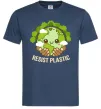 Мужская футболка Resist plastic Темно-синий Мужская футболка Resist plastic Темно-синий фото