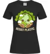 Женская футболка Resist plastic Черный фото