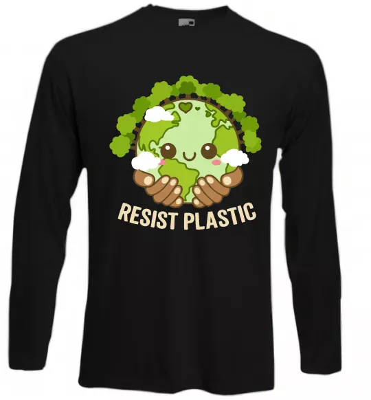 Лонгслив Resist plastic Черный фото
