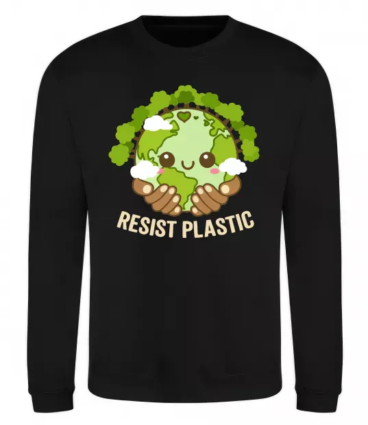 Свитшот Resist plastic Черный фото