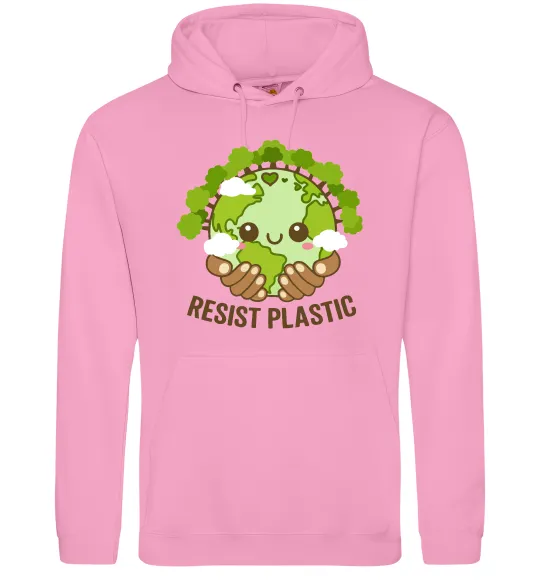 Чоловіча толстовка (худі) Resist plastic Рожевий фото
