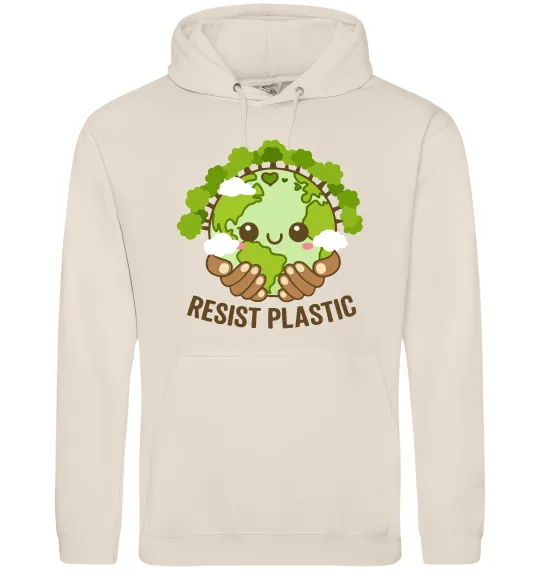 Женская толстовка (худи) Resist plastic Таш фото