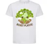 Детская футболка Resist plastic Белый фото