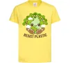 Детская футболка Resist plastic Лимонный фото