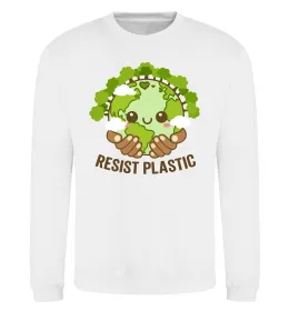 Свитшот Resist plastic Белый фото
