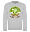 Світшот Resist plastic Сірий меланж фото