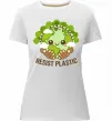 Женская премиум футболка Resist plastic Белый фото