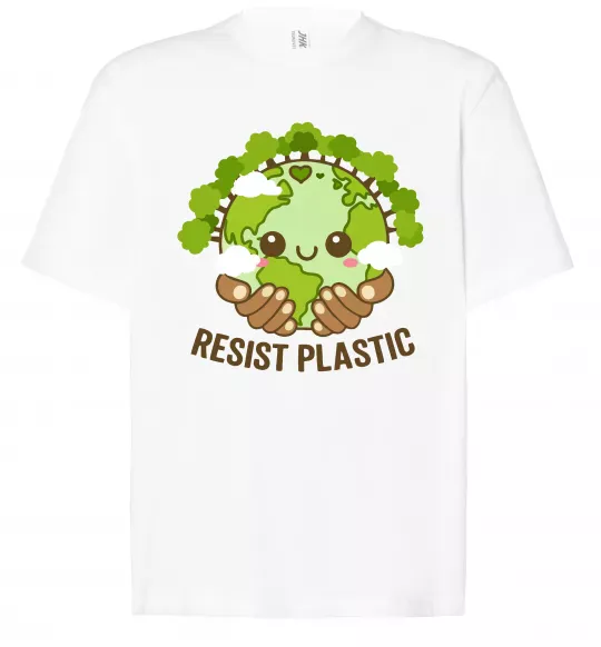 Футболка Оверсайз Resist plastic Белый фото