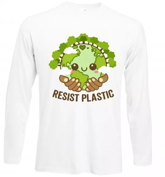 Лонгслив Resist plastic Белый фото