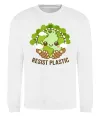 Свитшот Resist plastic Белый фото