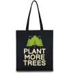 Эко-сумка Plant more trees Черный Эко-сумка Plant more trees Черный фото