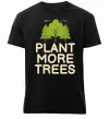 Мужская премиум футболка Plant more trees Черный фото