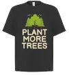 Футболка Оверсайз Plant more trees Чорний фото