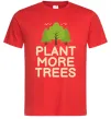 Мужская футболка Plant more trees Красный фото