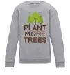 Дитячий світшот Plant more trees Сірий меланж фото