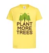 Детская футболка Plant more trees Лимонный фото