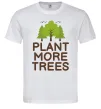 Мужская футболка Plant more trees Белый фото