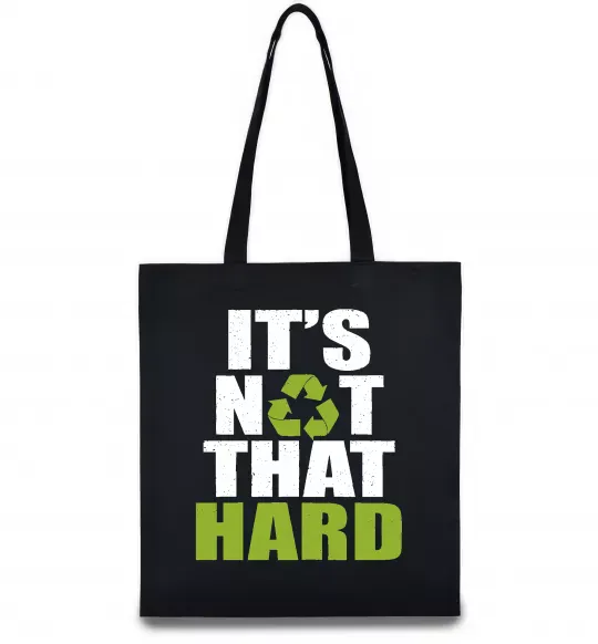 Еко-сумка It`s not hard Чорний фото