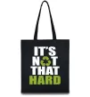 Еко-сумка It`s not hard Чорний Еко-сумка It`s not hard Чорний фото