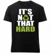 Мужская премиум футболка It`s not hard Черный фото
