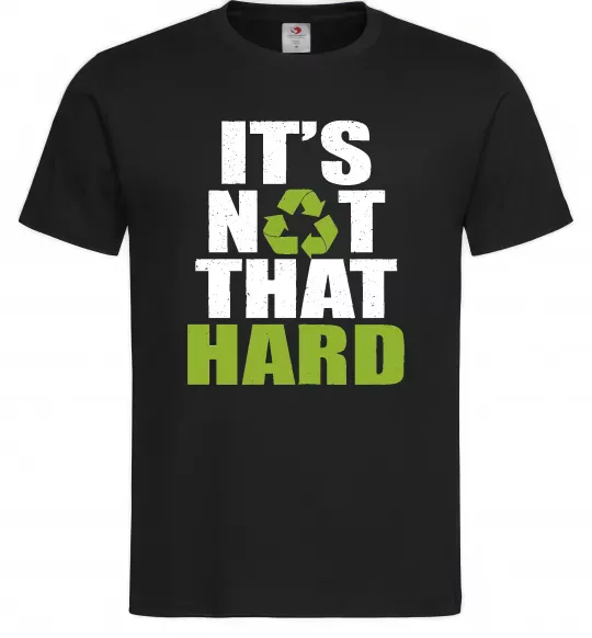 Мужская футболка It`s not hard Черный фото