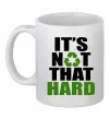 Чашка керамічна It`s not hard Білий Чашка керамічна It`s not hard Білий фото