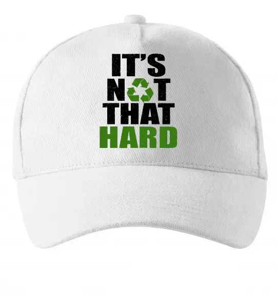 Кепка It`s not hard Білий фото