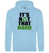 Чоловіча толстовка (худі) It`s not hard Блакитний фото
