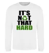 Світшот It`s not hard Білий фото