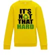 Детский Свитшот It`s not hard Солнечно желтый фото