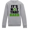 Детский Свитшот It`s not hard Серый меланж фото