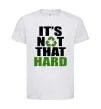 Дитяча футболка It`s not hard Білий фото