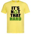 Мужская футболка It`s not hard Лимонный фото