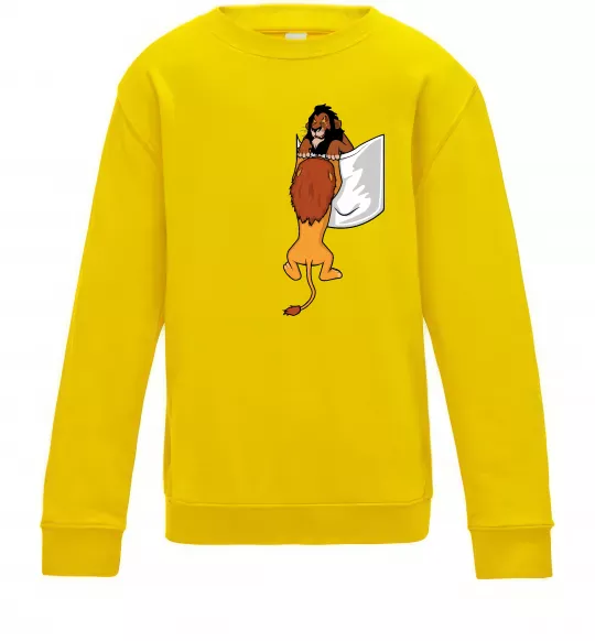 Дитячий світшот Mufasa and Scar Сонячно жовтий фото