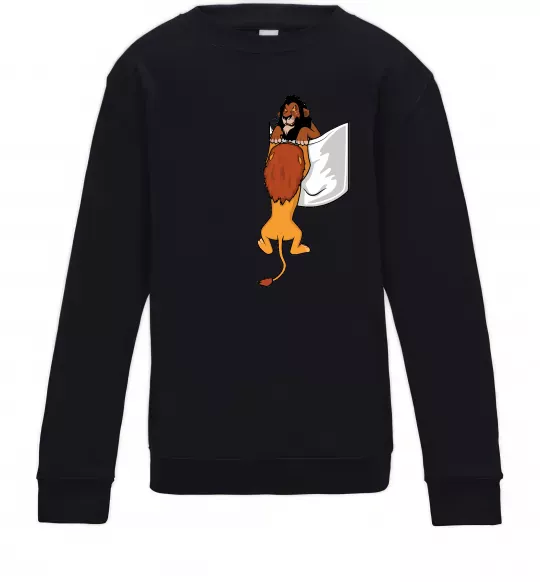 Дитячий світшот Mufasa and Scar Чорний фото