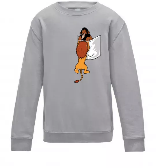 Дитячий світшот Mufasa and Scar Сірий меланж фото