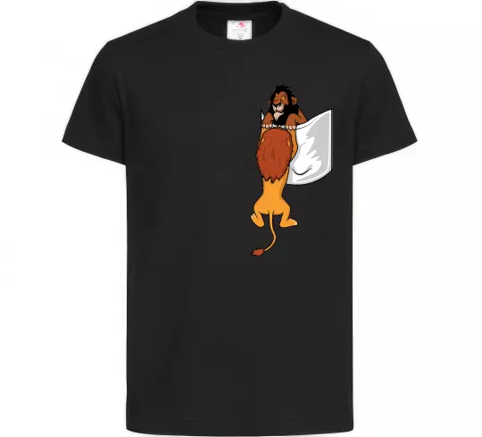 Детская футболка Mufasa and Scar Черный фото