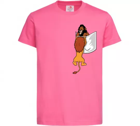 Детская футболка Mufasa and Scar Ярко-розовый фото