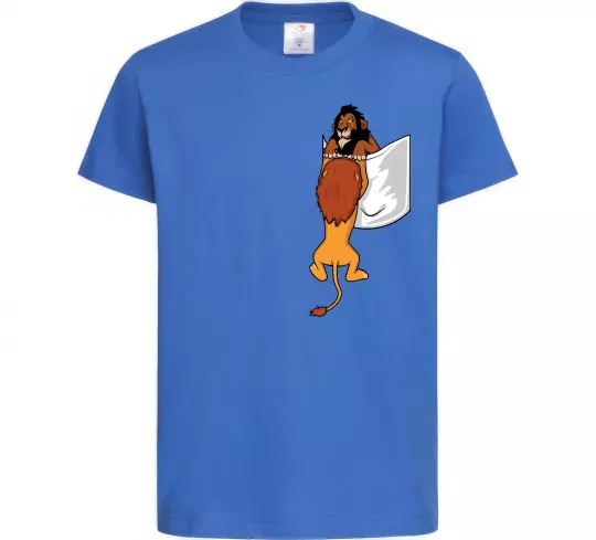 Детская футболка Mufasa and Scar Ярко-синий фото